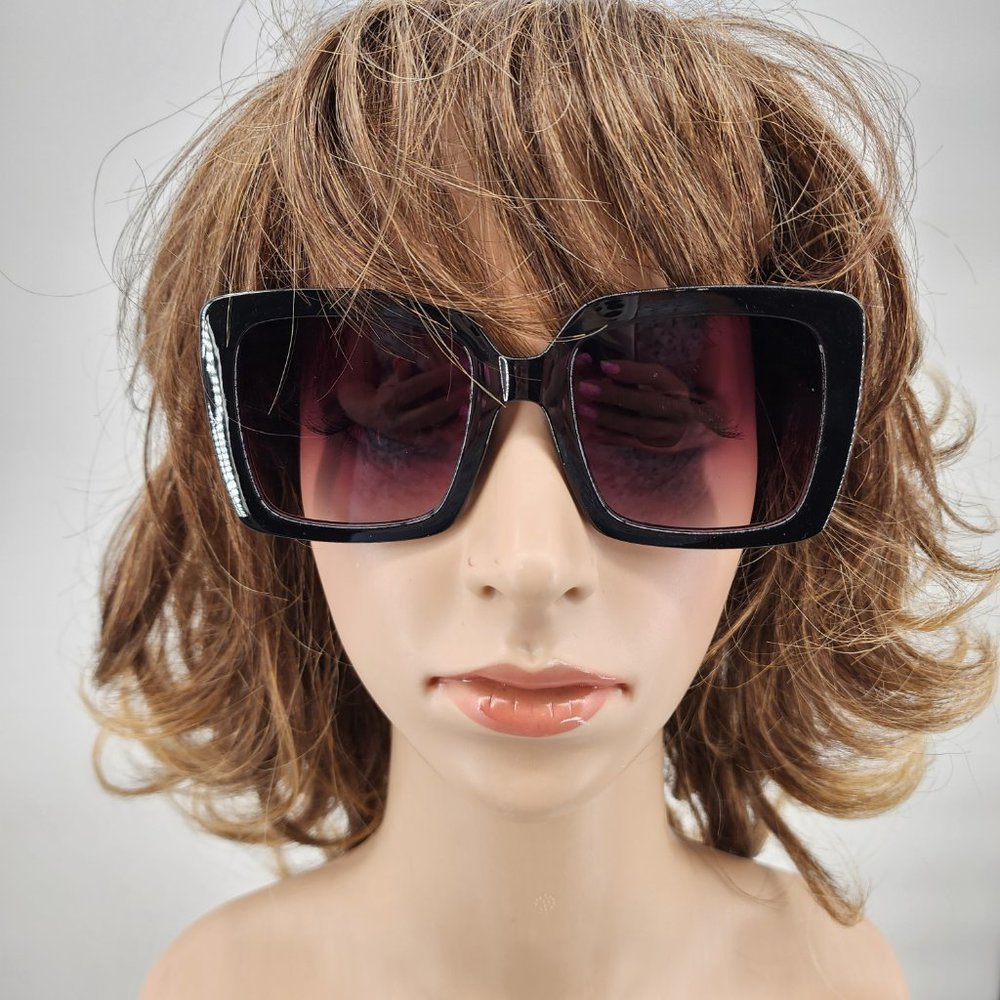 SIMPLY SOUTHERN Black Square Frame Sunglasses Sunnies 9014 NWT - Picture 8 of 8
